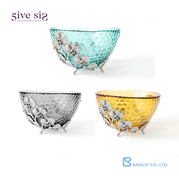 5ive sis 錫銅蘭花碗