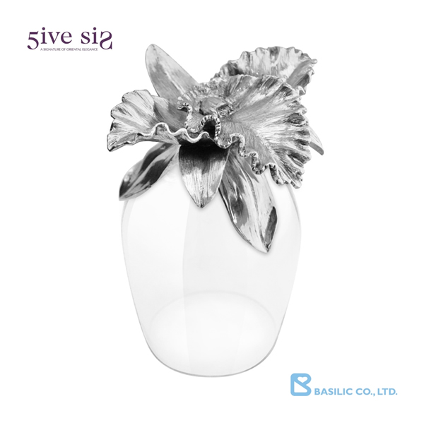 5ive sis 銀酒杯-十二月份代表花-蕙蘭 (yg024)